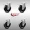 Service Caster 5 Inch SS Hard Rubber Wheel Swivel Top Plate Caster Total Lock Brakes SCC, 2PK SCC-SSTTL20S514-HRS-2-S-2 - alternate 2